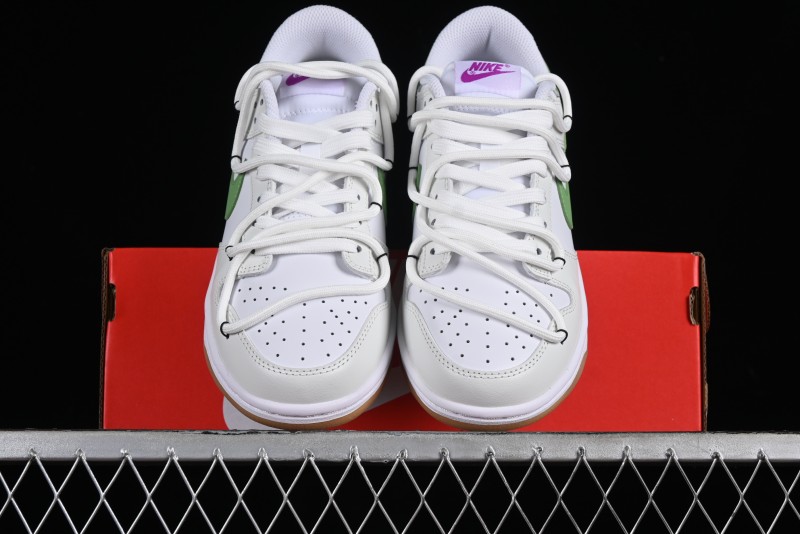 Nike Dunk Low SB Casual Sneakers Spring Summer Series Green Grape Camellia White Green - FD9922-151