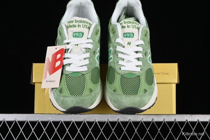 New Balance Made In USA M993 Series Classic Retro Running Shoes - U993WG
