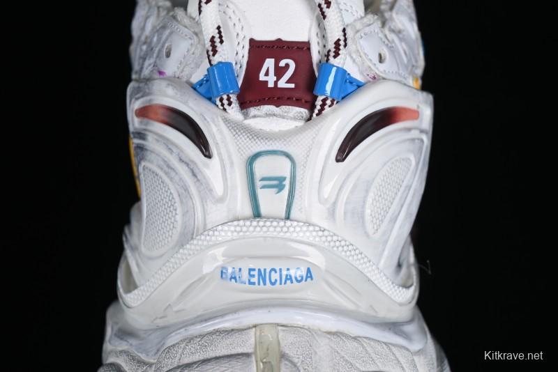 Balenciaga Runner Kith Four Color Retro Casual Sneakers - W3RBMU9754