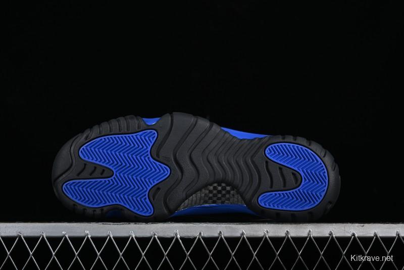 Nike Air Jordan 11 Retro High Top Basketball Shoes in Black and Blue - CT8012-400