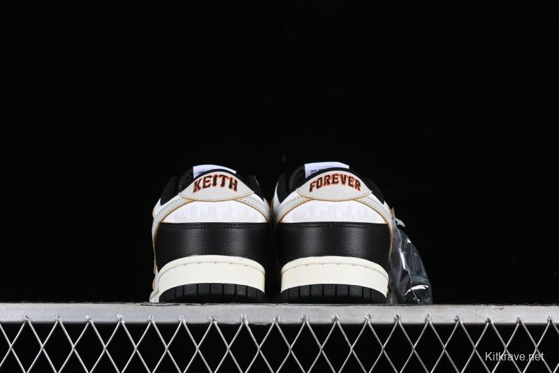 Nike HUF x SB Dunk Low "San Francisco" Black White Panda Skateboarding Shoes - FD8775-001