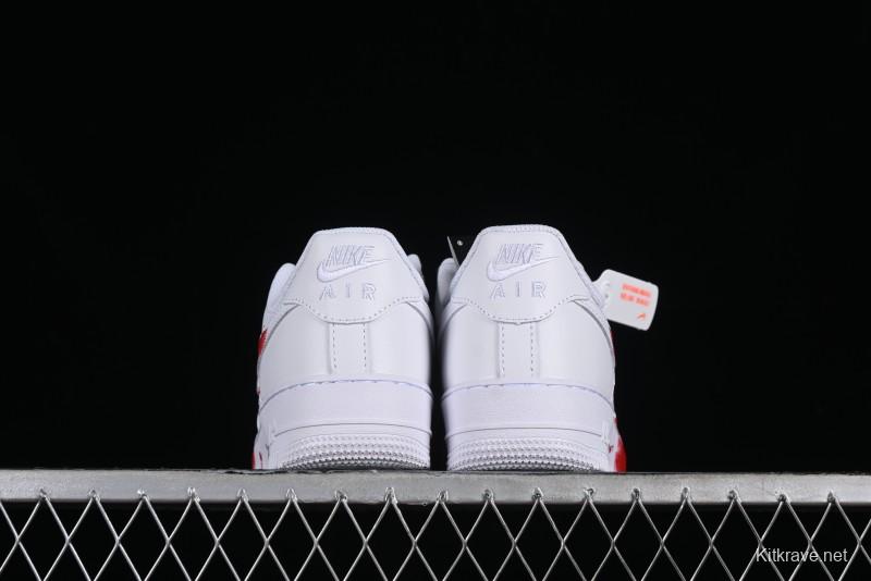 Nike Air Force 1 '07 Low Casual Sneakers with Anime Graffiti Style Crime Scene Design - 315122-211