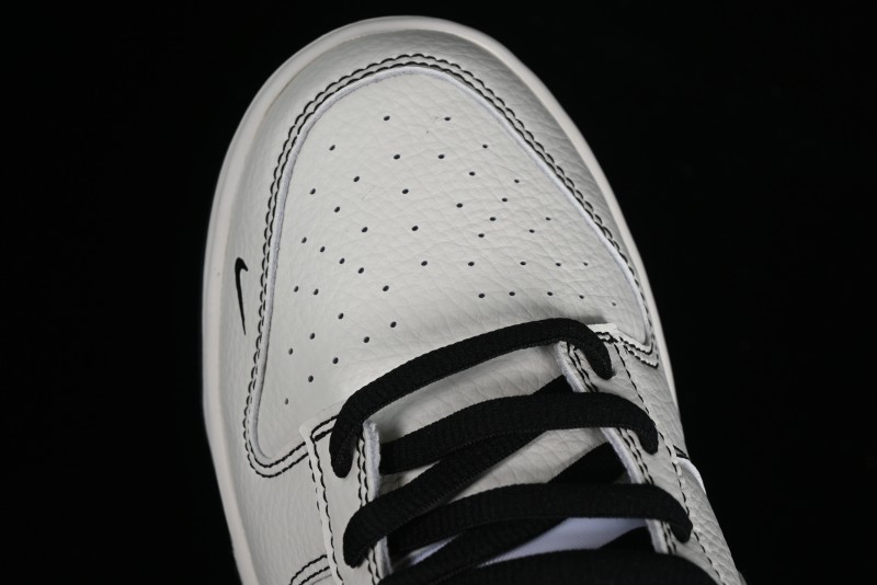 Nike SB Dunk Low UN Collaboration - Beige Black Swoosh Anniversary High-End Custom Low-Top Casual Skate Shoes - FC1688-139
