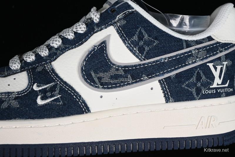 Nike Air Force 1 '07 Low LV Collaboration - Midnight Navy Low-Top Casual Sneakers - SJ2088-003