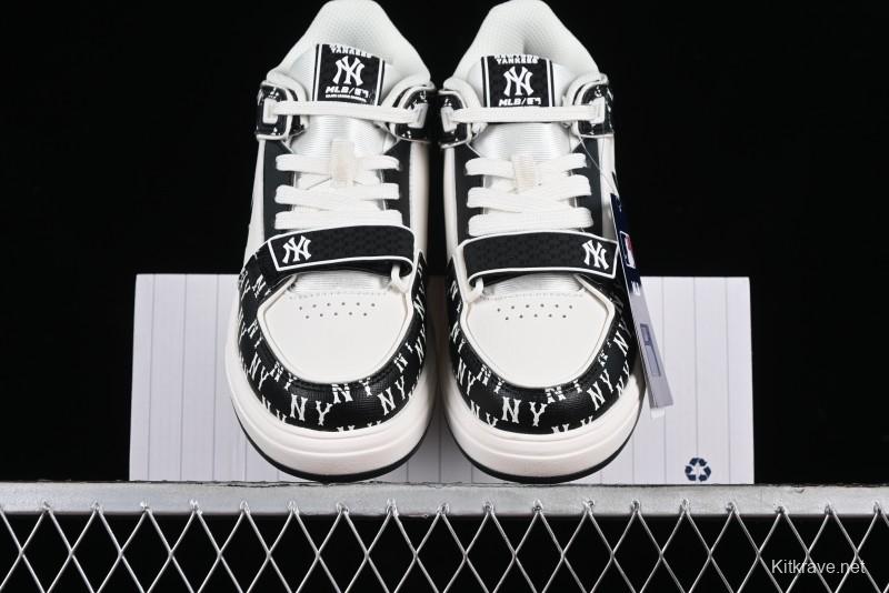 MLB Chunky Liner New York Yankees Hook & Loop Lightweight Platform Sneakers with 6cm Height Increase - 3ASXLM13N50BKS
