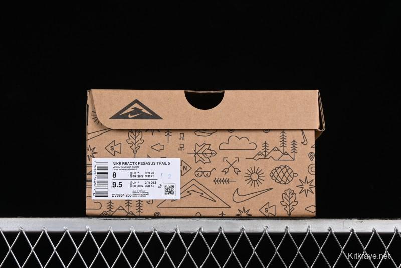 Nike Pegasus Trail 5 Off-Road Series Lightweight Comfortable Durable Low-Top Running Shoes - DV3864-200