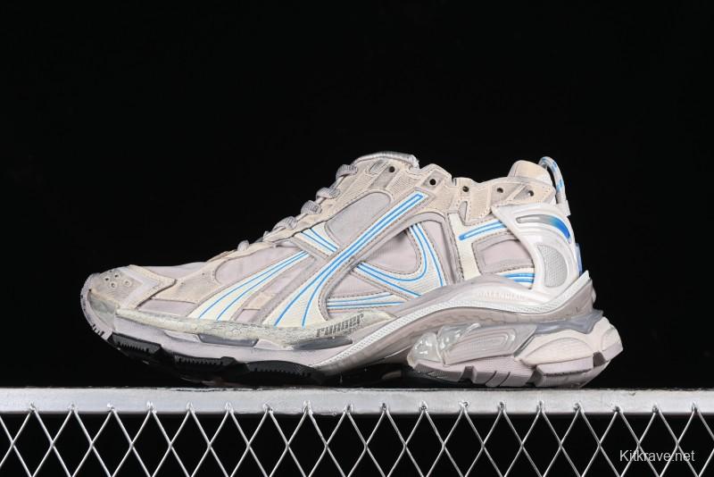 Balenciaga Runner Kith Four Color Retro Casual Sneakers - W3RNY2240