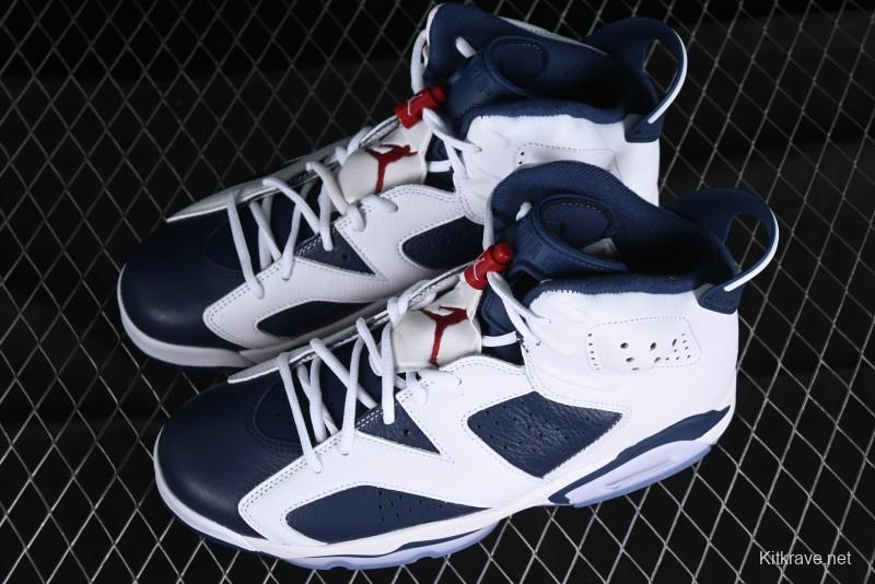 Nike Air Jordan 6 Retro "Olympic" Basketball Shoes - CT8529-164