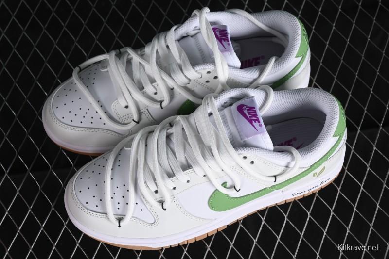 Nike Dunk Low SB Casual Sneakers Spring Summer Series Green Grape Camellia White Green - FD9922-151