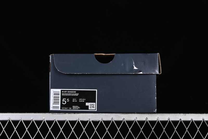 Nike Air Force 1 Shadow Low-Top Sneakers with Lightweight EVA Midsole and Anti-Slip RB Rubber Outsole - DZ1847-106