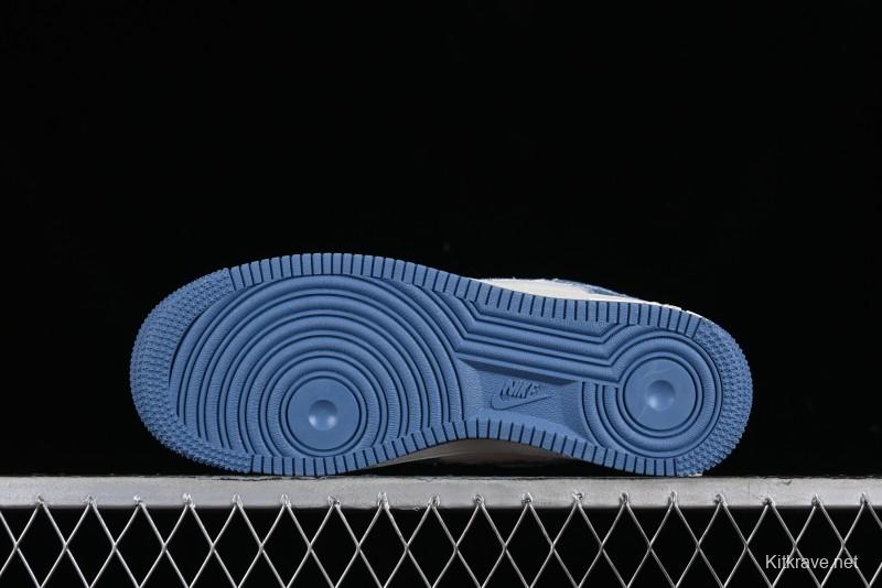 Nike Air Force 1 '07 Low LV Collaboration - Denim Double Swoosh Low-Top Casual Sneakers - HD1968-028