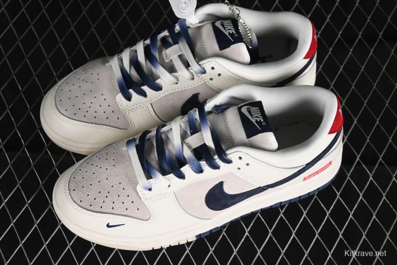 Nike SB Dunk Low Supreme Collaboration Anniversary Custom Low-Top Casual Skate Shoes - FC1688-142