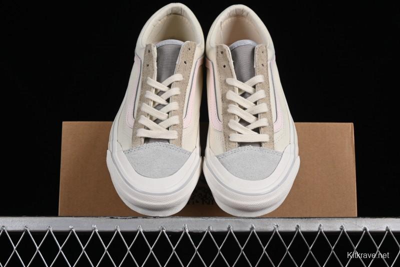 Vans Old Skool Reissue 136 Earth Macaron Patchwork Retro Casual Vulcanized Sneakers - VN000CRPGRN