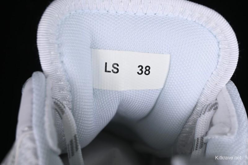 Dior Chrono Round Toe Lace-Up Lifestyle Casual Running Shoes - 10W WHITE