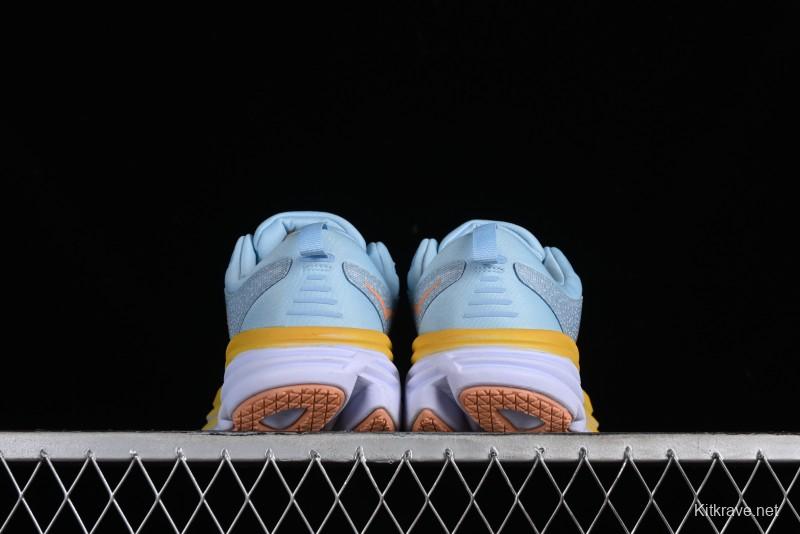 HOKA ONE ONE Bondi 8 Functional Cushioned Running Shoes with Engineered Mesh Upper - 1127954 SSCA