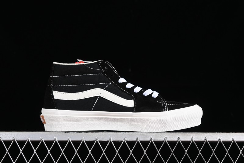 Vans SK8-Hi VR3 Eco-Friendly Black & White Mid-Top Classic Casual Canvas Shoes - VN0A4UWIVNE