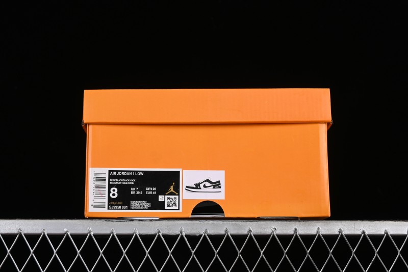Nike Air Jordan 1 Low LV Collaboration - Black White Panda Custom Culture Casual Sneakers SJ9950-001