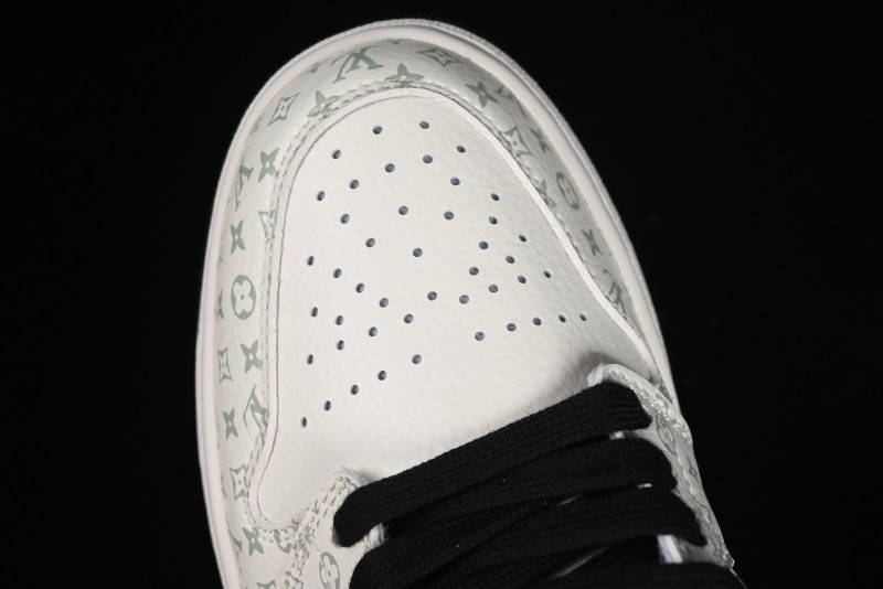 Nike Air Jordan 1 Low LV Collaboration - Printed Knight High-End Custom Low-Top Culture Basketball Shoes SJ9950-005