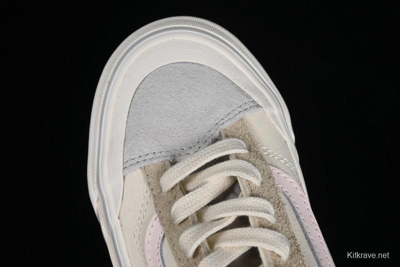 Vans Old Skool Reissue 136 Earth Macaron Patchwork Retro Casual Vulcanized Sneakers - VN000CRPGRN