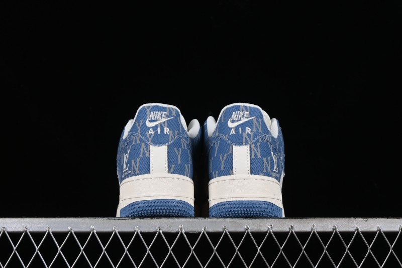 Nike Air Force 1 '07 Low LV Collaboration - Denim Double Swoosh Low-Top Casual Sneakers - HD1968-028