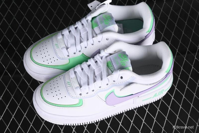 Nike Air Force 1 Shadow Low-Top Sneakers with Lightweight EVA Midsole and Anti-Slip RB Rubber Outsole - CU8591-103