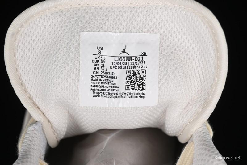 Nike Air Jordan 1 Low AJ1 The North Face Collaboration - White Grey Brown Custom High-End Basketball Shoes - LJ6688-001