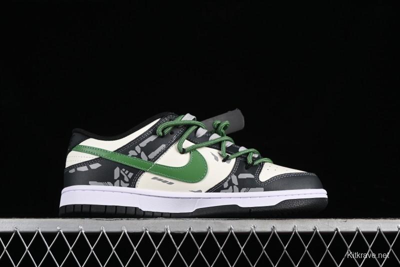 Nike Dunk Low FZBB Mechanical Theme SB Strap Low-Top Casual Sneakers - DD1391-100