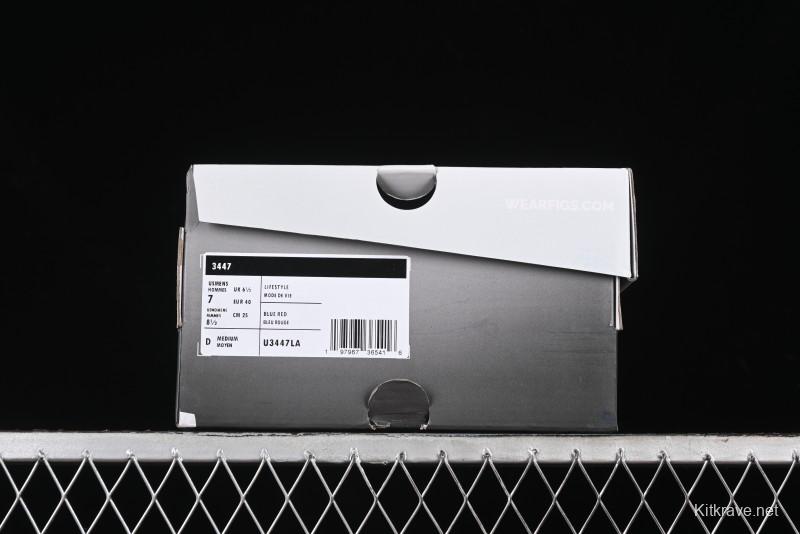 New Balance 3447 Series Retro Running Shoes with Textile and Leather Upper - U3447LA