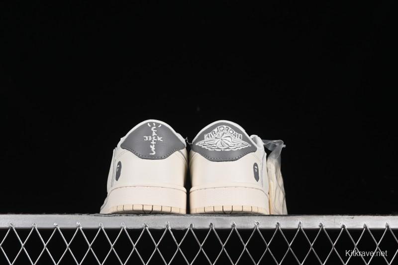 Nike Travis Scott x Fragment Design x Air Jordan 1 Low OG SP AJ1 Bape Collaboration - LJ5188-012