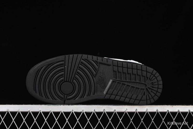 Nike Air Jordan 1 Low Method of Make Casual Sneakers with Metallic Grey Design - HM3689-001