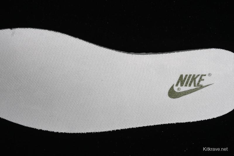 Nike Travis Scott x Fragment Design x Air Jordan 1 Low OG SP AJ1 Retro Sneakers in Sail Military Green - DM6688-602