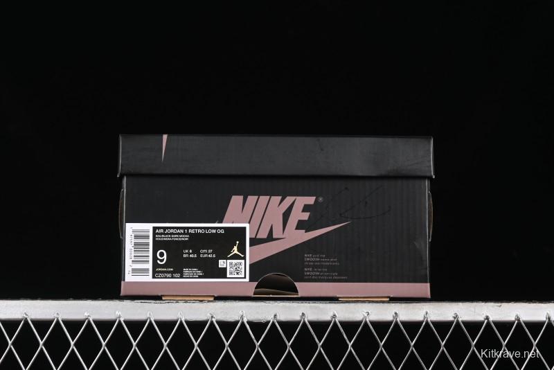 Nike Air Jordan 1 Low AJ1 Retro Basketball Shoes with Mocha Suede Accents - CZ0790-102