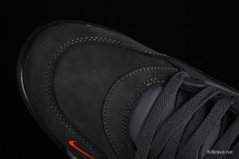 Nike Air Jordan 4 Remastered Retro Sneakers with Suede and Textile Upper - HF4334-004