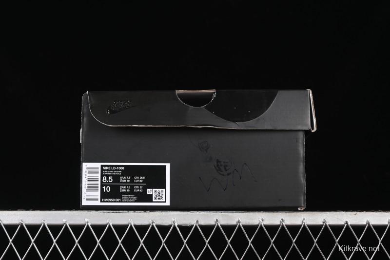 Nike Stussy Roshe Run LD-1000 Comfortable Versatile Non-Slip Durable Waffle Low-Top Casual Running Shoes - HM0950-001