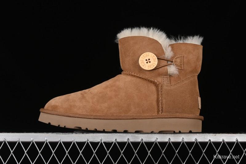 UGG Mini Bailey Button II Classic Short Boots with Wooden Button - 1016422