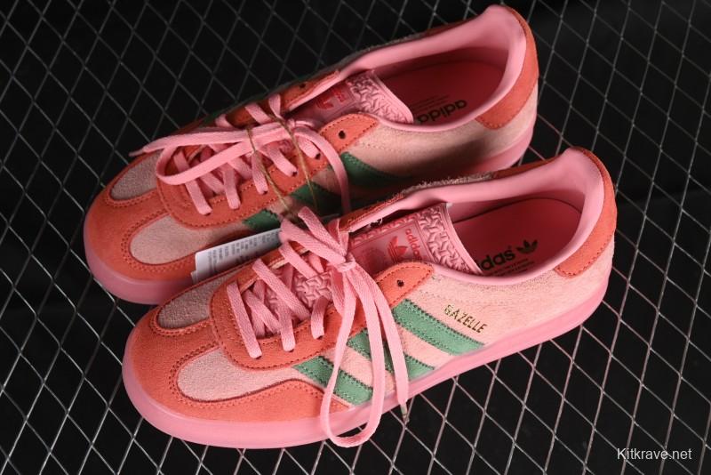 Adidas Originals Gazelle Indoor Retro Casual Slip-Resistant Wear-Resistant Low-Top Sneakers - IG6782