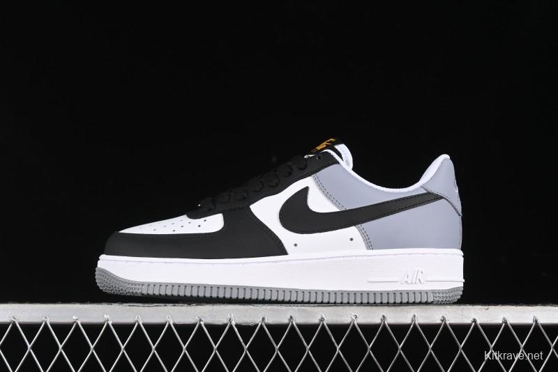 Nike Air Force 1 '07 Low Casual Sneakers in Black, White, and Gray - FB7162-081