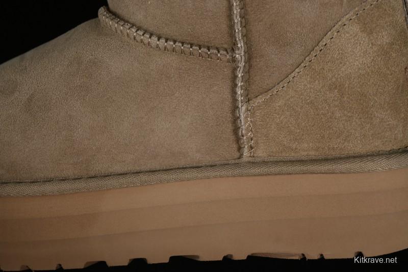 UGG Classic Ultra Mini Platform 3CM Wool Short Boots with TREADLITE Technology - 1135092