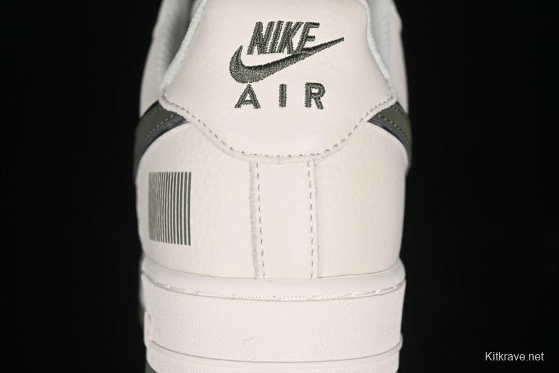 Nike Air Force 1 '07 Low QR Code Military Green Starry Sky Casual Sneakers - CU1836-966