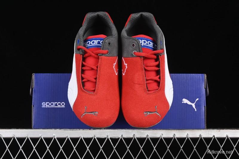 Puma Sparco Future Round Toe Lace-Up Leather Fabric Low-Top Lifestyle Casual Shoes - 307936-06