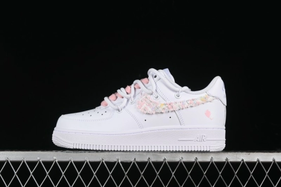 Nike Air Force 1 '07 Low Pink Chanel-Inspired Casual Sneakers - DH9999-334
