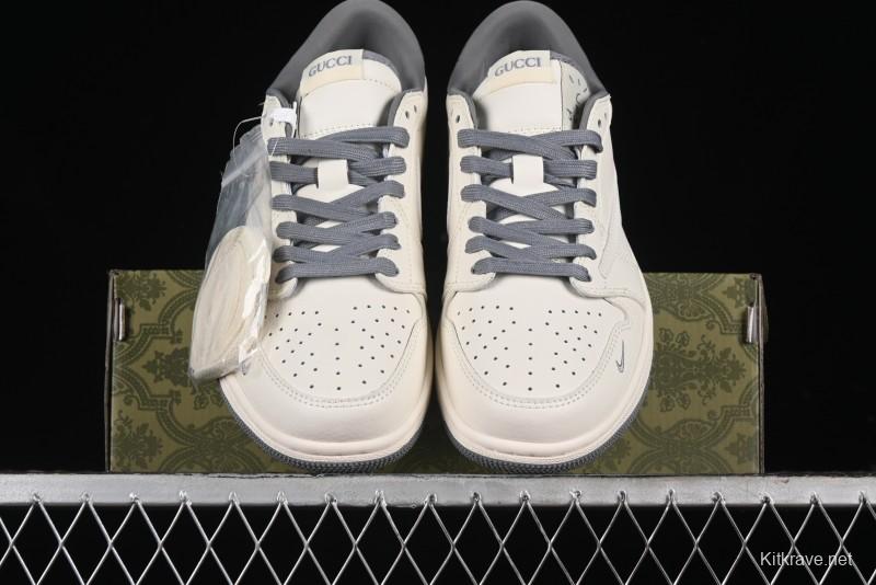 Nike Travis Scott x Fragment Design x Air Jordan 1 Low OG SP AJ1 Low Top Casual Sneakers - DM6688-607