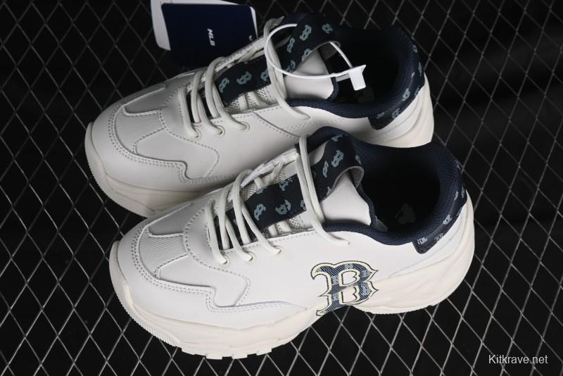 New York Yankees MLB Bigball Chunky Denim Monogram Platform Sneakers - 3ASHBDM4N43NYS