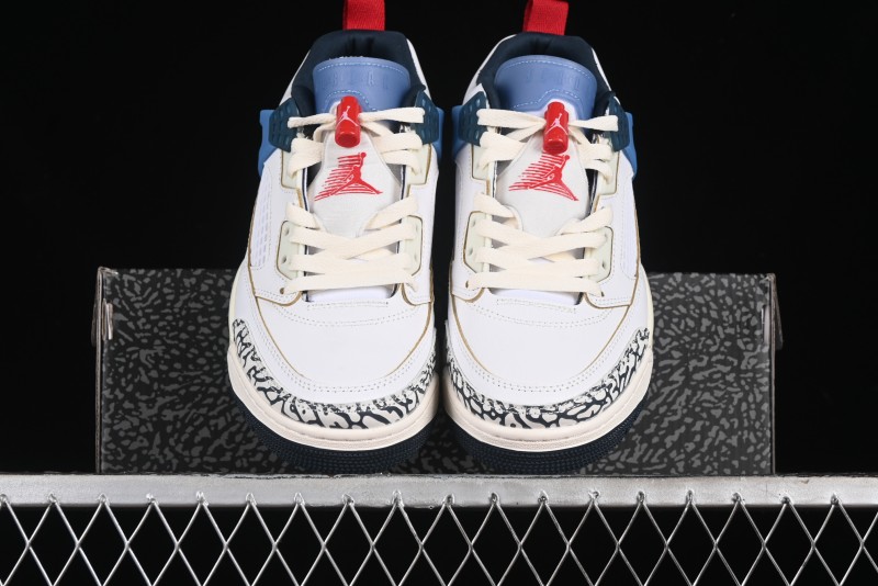 Nike Jordan Spizike Low AJ Hybrid Elements White Blue Culture Casual Sneakers - HM3712-164