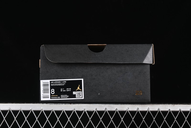 Nike Air Jordan 1 Low "Medium Olive" Casual Sneakers - 553558-092