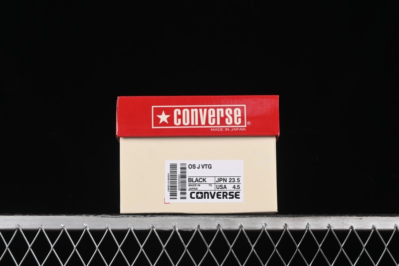 Converse One Star J Vtg Suede Low-Top Casual Sneakers in Retro Black and White - M.C3