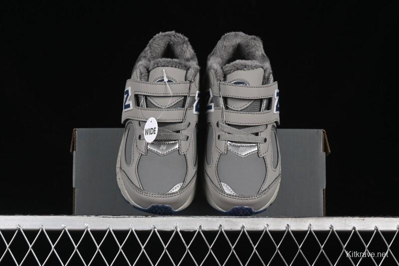 New Balance 2002R Series Hook & Loop Kids Shoes with Fleece Lining - PV2002RA