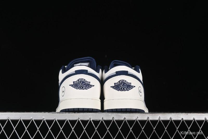 Nike Air Jordan 1 Low Retro Basketball Shoes in White Grey Blue - DC2024-026