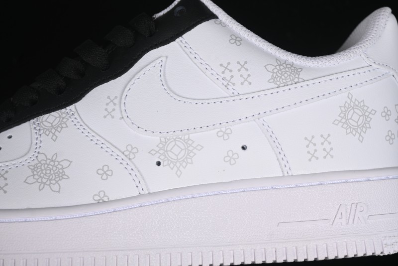 Nike Air Force 1 '07 Low Black Silk Chinese Style Casual Sneakers - ZH0316-036