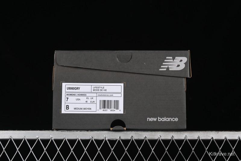 New Balance 9060 Retro Casual Running Sneakers with ABZORB Cushioning Technology - U9060GRY